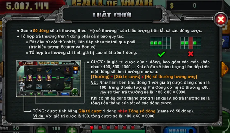 Bùng Nổ Chiến Trường Cực Cháy Cùng Nổ Hũ Call Of War Tại B52 Club