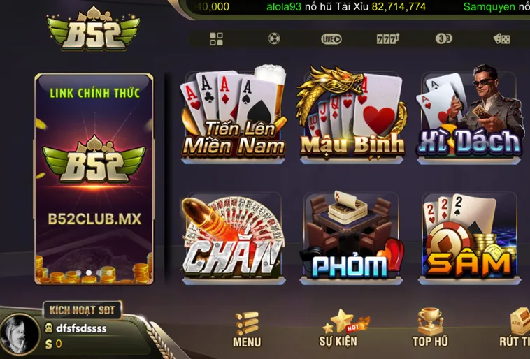 Game Bài B52 Club Đỉnh Cao Giải Trí Đổi Thưởng Trực Tuyến Thế Hệ Mới