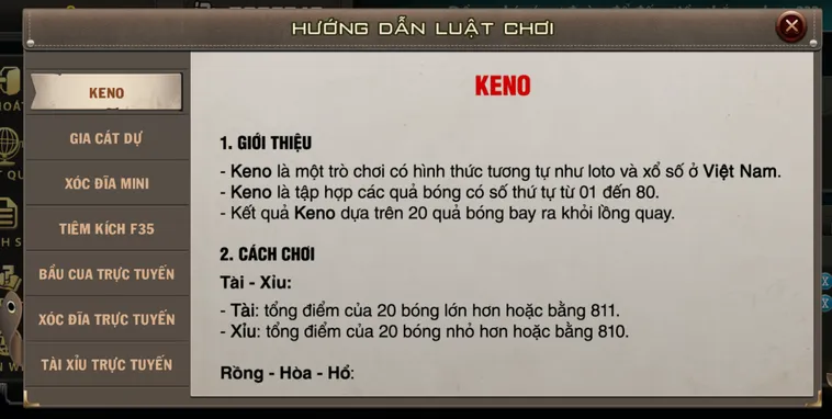 Trải Nghiệm Keno Tại B52 Club Cơ Hội Trúng Thưởng Lớn Mỗi Phút