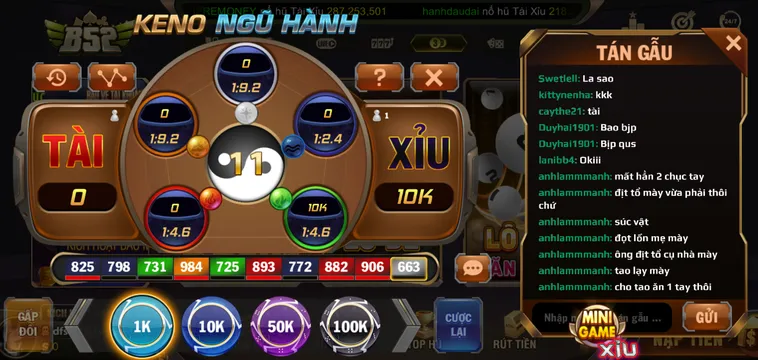 Keno Ngũ Hành Tại B52 Club Đỉnh Cao Giải Trí Mang Đậm Chất Phong Thủy