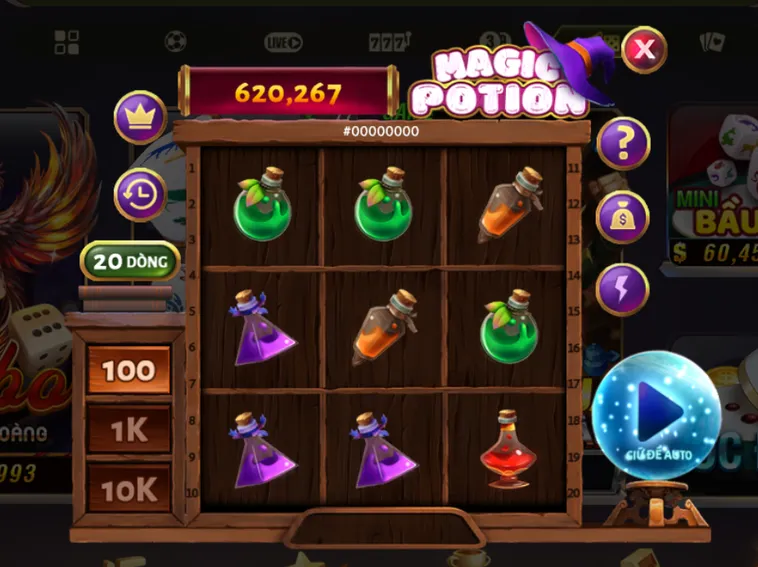 Minigame Magic Potion Tại B52 Club Bí Mật Những Lọ Thuốc Ma Thuật
