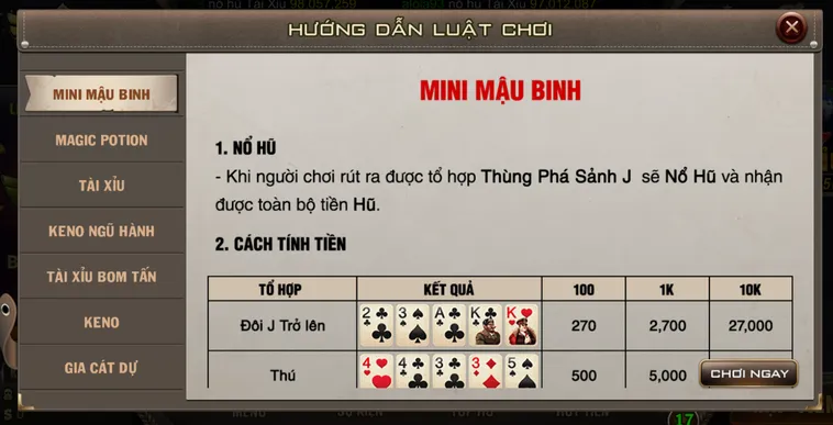 Bí Quyết Chơi Mini Mậu Binh Tại B52 Club Luôn Thắng Cho Mọi Game Thủ