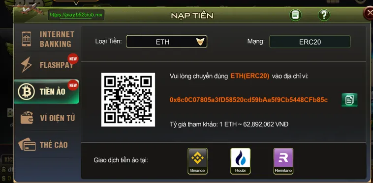 Hướng Dẫn Nạp Tiền B52 Club Chi Tiết Với Tỷ Lệ Khuyến Mãi Khủng Năm 2026