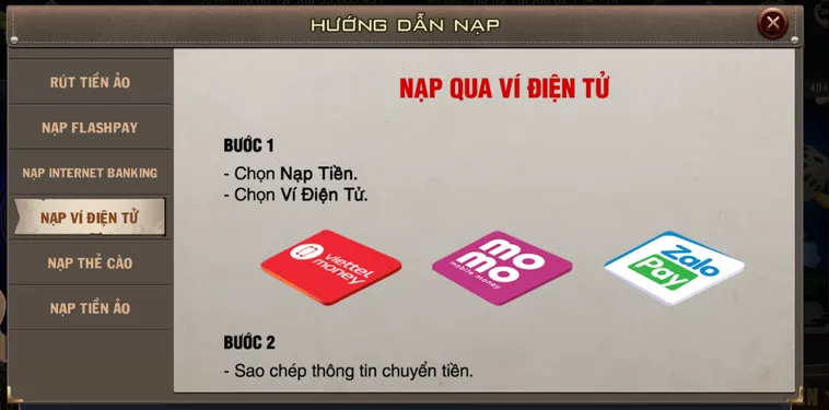 Hướng Dẫn Nạp Tiền B52 Club Qua MoMo Cực Nhanh