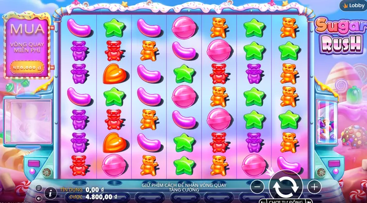 Khám Phá Thế Giới Kẹo Ngọt Đầy Bất Ngờ Cùng Nổ Hũ Sugar Rush Tại B52 Club